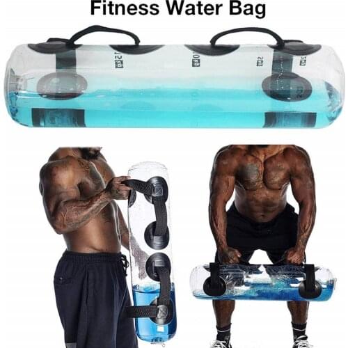 Fitness Water Bag Portable Versatile Adjustable Aqua Bag Portable Water Injection Energy Column Tidal Tank Training Accessories