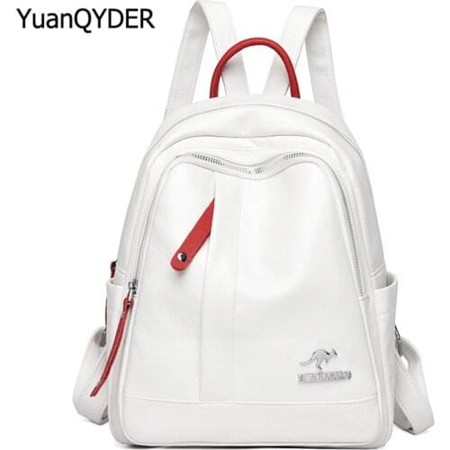2021 New Letter Designer Womens Backpack Panelled Design Ladies Travel Backpack High Quality PU Leather Women School Bag Bolsos