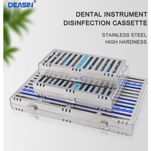 Dental Sterilization Rack Surgical Autoclavable Sterilization Box Dental Cassette File Burs Disinfection Tray Dentist Tools