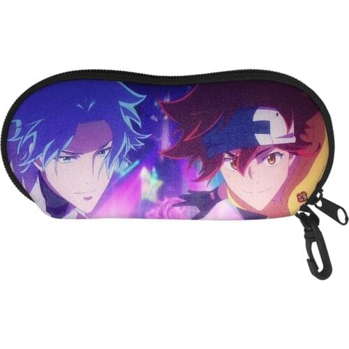 Polyester Glasses Pouch Bag Sk8 the infinity Pattern Glasses Case Cover Anime Sunglasses Holder Eyeglasses Storage Bags for Boys