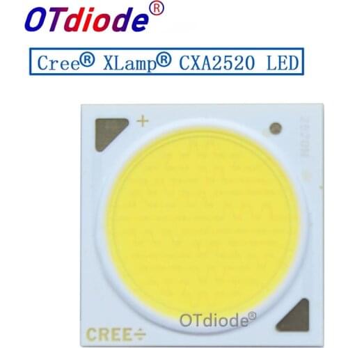 2pcs Original Cree CXA 2520 CXA2520 White 5000K Warm White 3000K 47W COB Led Emitter Lamp Light with / without Holder diode