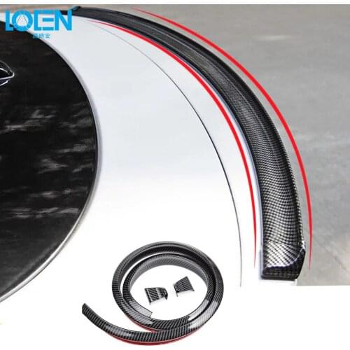 40mmx1.5m Universal soft spoiler carbon rubber tail spoiler PU carbon brazing DIY refit spoiler suitable for all type of all car