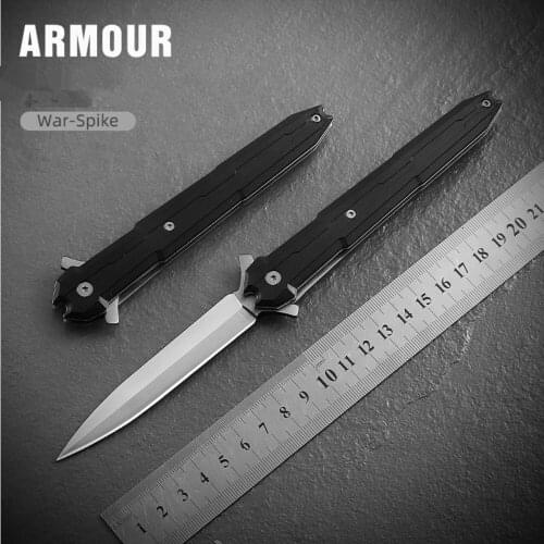 High quality!Stainless steel Handle folding hunting knife fast open camping pocket knife tactical knifes outdoor survival tool