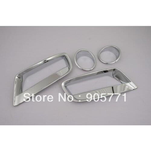 High Quality Chrome Front Fog Light Cover Upper And Lower Combo Set for BMW X3 F25 free shipping