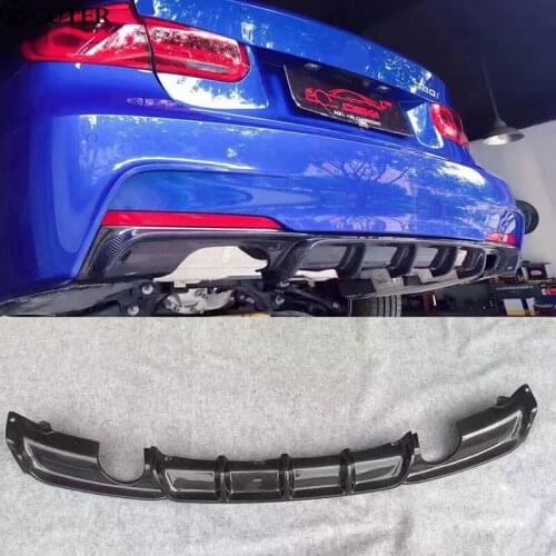 F30 3 series Carbon Fiber rear diffuser rear lip for BMW F30 Car Styling 13-17