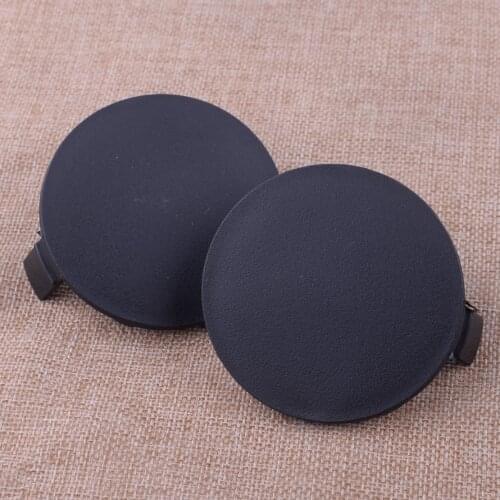 CITALL 1 Pair Left Right Front Bumper Round Tow Hook Eye Protective Cover Cap 53286-0R060 Fit For Toyota RAV4 2013 2014 2015