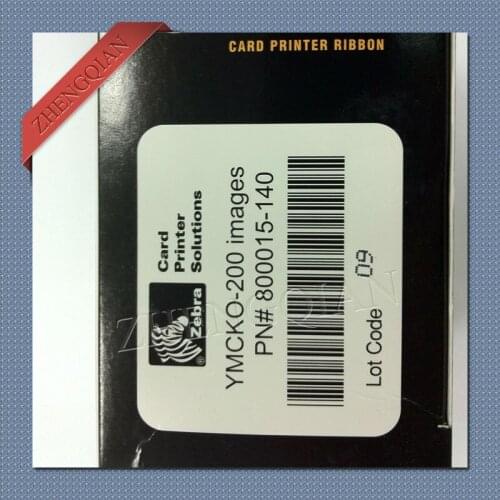 Zebra 800015-140 Color Ribbon YMCKO for use with the zebra card printer