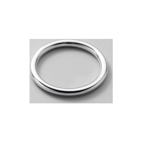 La Monada 46-60 Thin Finger Women Ring 999 Pure Silver Minimalist Rings For Women 999 Silver Fine Jewerly Rings Woman Plain