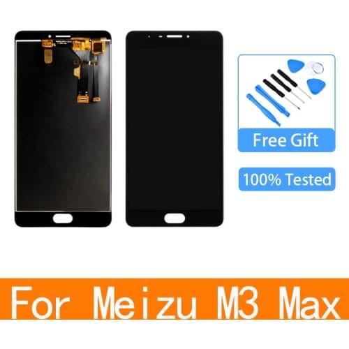 For MEIZU M3 MAX LCD Display Screen Touch Digitizer Assembly For 6.0 inch MEIZU M3MAX Replace