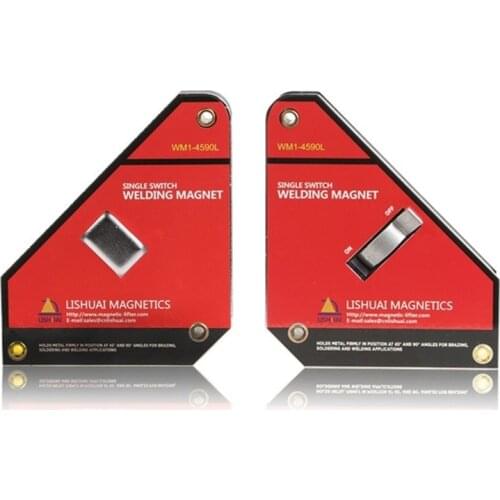 1Pcs Strong Single Switch Neodymium Welding Magnet Holder On/Off Switch Magnetic Clamp/Magnet Square 45 90 Degree