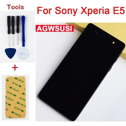 100% Tested For Sony Xperia E5 F3311 F3313 Full Touch Screen Digitizer Sensor Glass + LCD Display Monitor Module Panel Assembly