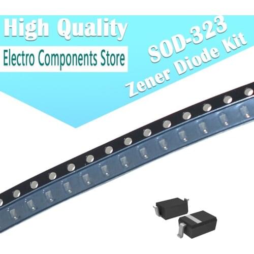 150Pcs/Lot 15Values SMD Diode 0805 SOD-323 Zener Diode Kit 1N4148 3V0 3V3 4V7 5V1 5V6 6V8 7V5 10V 12V 15V 16V 18V 20V 24V