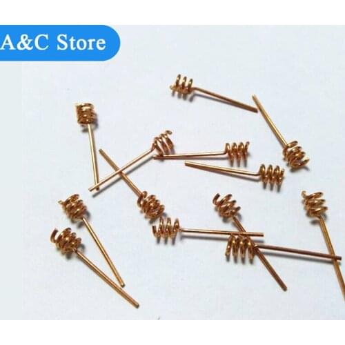 2.4G 2DBI copper helical Spring wifi Antenna 0.8mm for wireless module 2.4G direct welding PCB spring antenna
