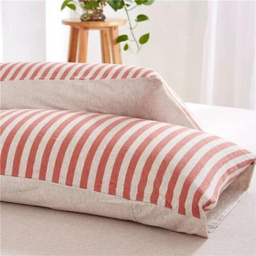 2 PCS Pillow case Home bedding soft knitted cotton pillowcase stripe pillow case