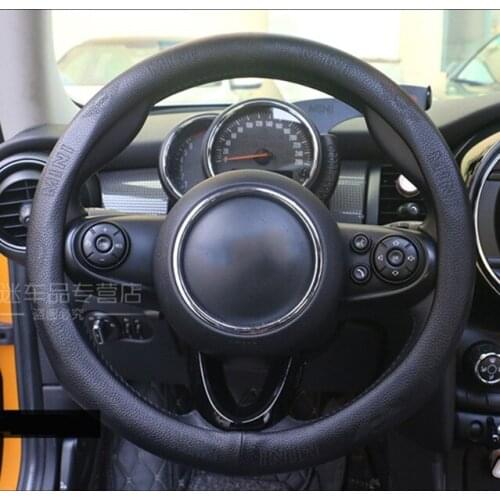 38cm Car Streering Wheel Cover Interior Protector Decoration Car Styling For Mini Cooper One R55 R56 F55 F56 Car Accessories