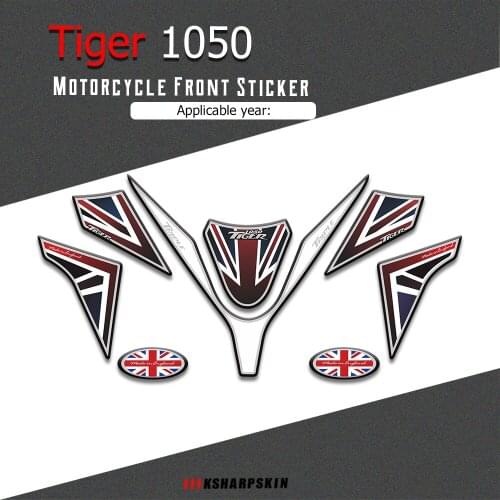3D Gel Sticker Motorcycle Front Fairing Head Decorative Decal Number Board Protector For