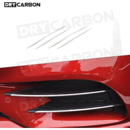 4pcs for Mercedes Benz CLS Class C257 CLS260 450 CLS53 2019UP Front Fog Light Lamp Decoration Cover Trim Frame Sticker Exterior