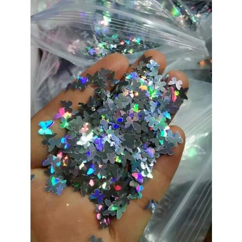 50g Sequins Laser BIG Betterfly Nail Art Flakes Glitter,12-COLORS Big Hard Films DIY Sequins Manicure Decorations Flake Nail#1B