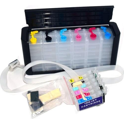 6 color T0791-T0796 Bulk Ciss Ink Supply System with ARC Chip for Epson 1400 1430 1500w P50 PX660 PX710w inkjet printer