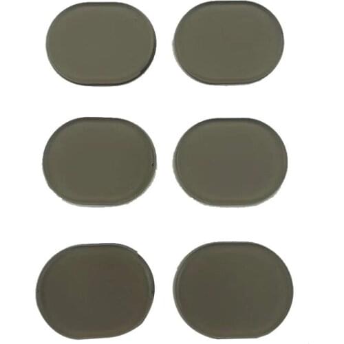 6PCS Snare Drum Mute Pad Damper Gel Pads Snare Tom Drum Muffler Mute Transparent Percussion Instrument Accessories Fast Delivery