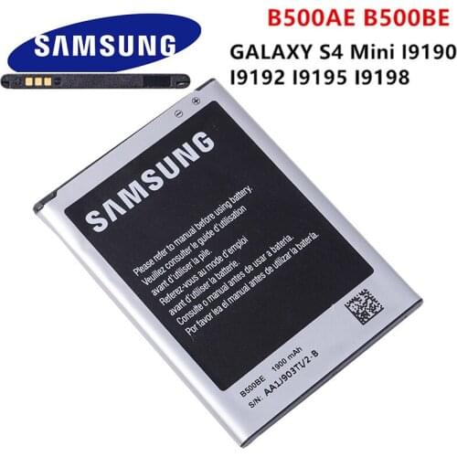 Original Battery for Samsung Galaxy S4 Mini i9195 i9190 i9192 i9197 i9198 I435 I257 E370K B500BE 4 Pin 3 PIN 1900mAh without NFC