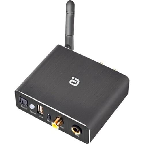 Wireless Bluetooth 5.0 Receiver Audio DAC Converter U-Disk Player KTV Optical Coaxial to 3.5mm RCA Aux Music Adapter
