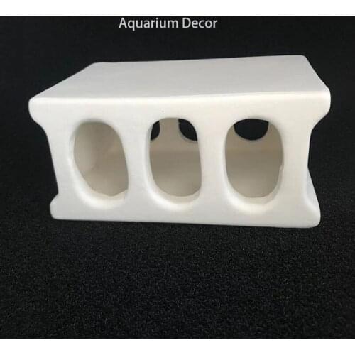 Large Ceramic Aquarium Decoration Fish Shrimps Shelter House Pottery Scorpion House Canister Simulation Stone Fish Tank Decor