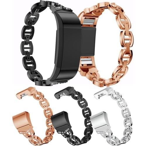 For Fitbit Charge 2 diamond-studded 8-character jewelry buckle watch for Fitbit Charge 2 new sport style watch strap accessories