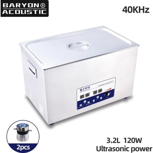 Digital Ultrasonic Cleaner 3.2L Stainless Steel 120W Degreasing And Derusting Hardware Jewelry Industrial Parts Cleaning Machine