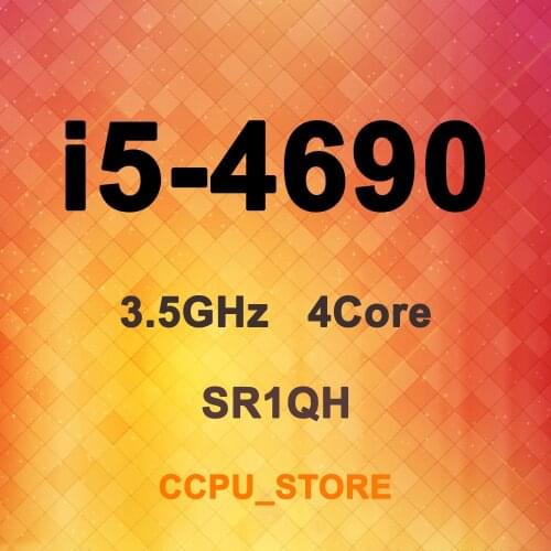Core i5-4690 SR1QH 3.5GHz 4Core 4Thread 6MB 84W LGA1150 CPU Processor