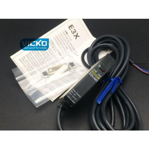 [VICKO] E3X-A41 SENSOR PHOTO AMP USE W/E32 FIBER Omron Automation and Safety