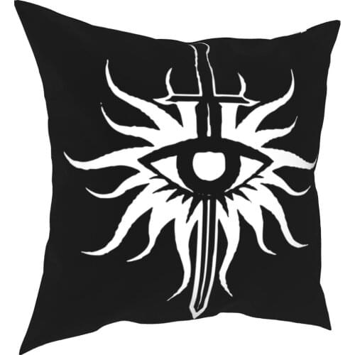 Skyrim Dragon Eye Pillowcase Printed Polyester Cushion Cover Decorations Throw Pillow Case Cover Car Square 40X40cm