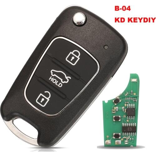 Jingyuqin B-Series B-04 Flip Remote KEYDIY KD Car Key For KD900/URG200/KD MINI/KD-X2 Master Universal Multi-Functional 3 Buttons