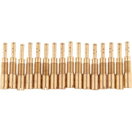 16pcs Carburetor Slow Pilot Jet Carburator for Keihin Carb PZ19 PB16/18/20/30 - 60 Injector Nozzle Motorcycle Carburetors Parts