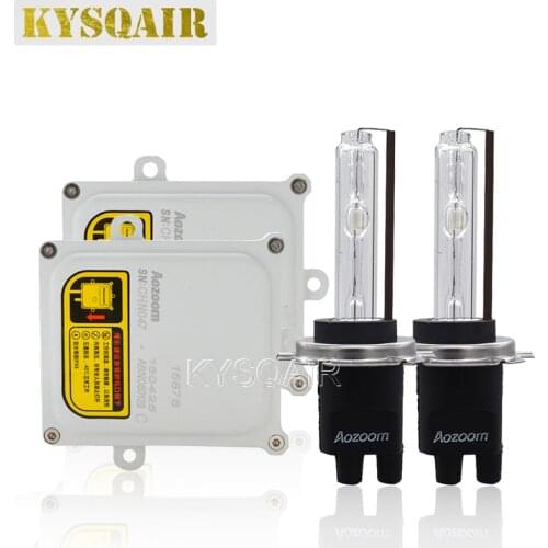 Car Headlight Kit Xenon H1 H3 H7 H11 9005 HB4 D2H Aozoom HID Headlight Bulb 5500K 55W Aozoom ABN06 Fast Bright Xenon Ballast Kit