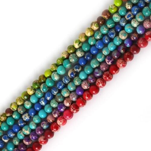 Natural dyed Stone round ball beads 4mm Red/Purple/Green//Royal Blue Sea Sediment Beads For DIY fashion Jewelry