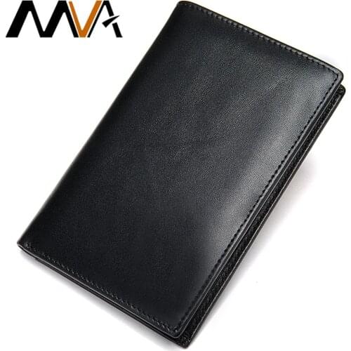 Genuine Leather Men Wallet Short Man Wallets Card Holder Purse Men Portmonee Man Leather Male Wallet Pocket Passport Cover 8989