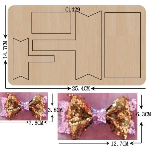 New BOW Wooden die Scrapbooking C-1429 Cutting Dies Multiple sizes