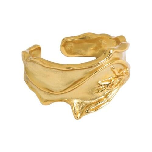 925 Sterling Silver Minimalist Rings Gift For Women Irregular Trendy Personalized Aesthetic Korean Engagement Fine Jewellery