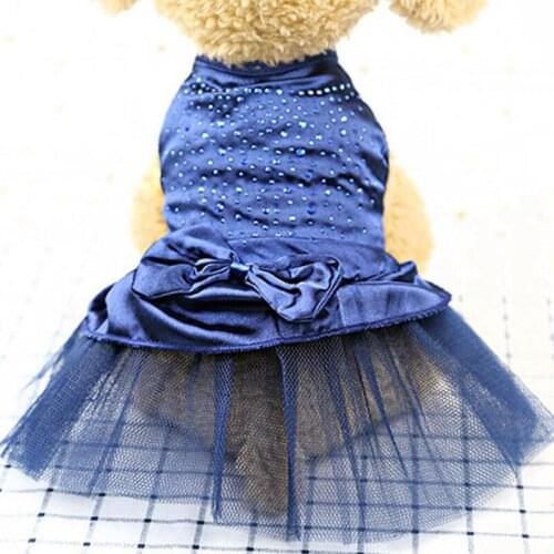 Pet Cat Dress for Cat Small Dog Puppy Pet Tutu Skirt Luxury Bling Cat Wedding Dress Apparel Summer Shirt Clothes XS S M L XL