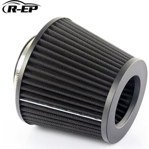 R-EP Air Filter Universal 76mm for Supercharger Black 3inch Cold Air Hood Intake Filter High Flow Auto Accessories Car Styling
