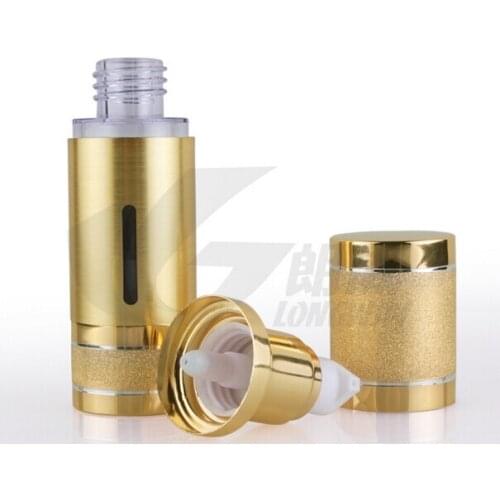 Capacity 200pcs/lot capacity 50ml gold airless vacuum bottles, best-selling vacuum points bottling bottles, vacuum-packing