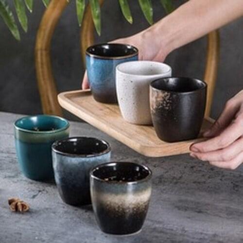 Japanese underglaze hand-painted ceramic tableware tea cup special restaurant home retro small wine glass