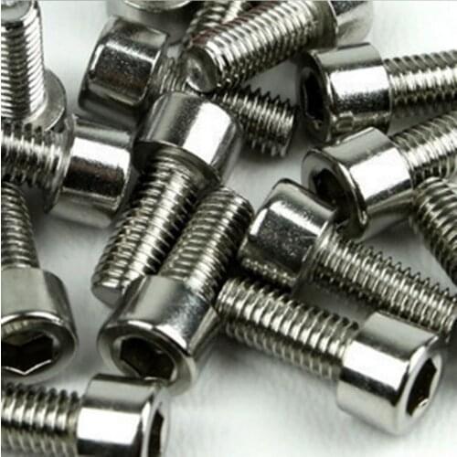 10 Pieces Water Bottle Cage Bolts Holder Screws Hex Socket Screws Aluminum Alloy Bicycle Accessories M5*12