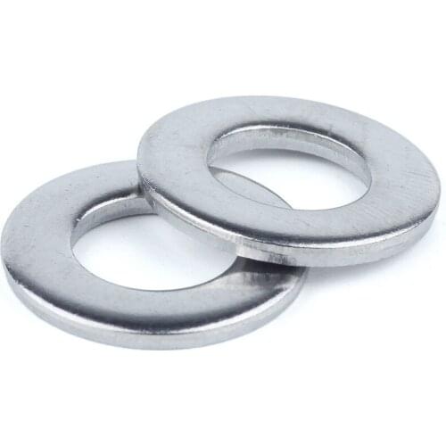 100Pcs DIN125 ISO7089 M1.6 M2 M2.5 M3 M3.5 M4 M5 M6 M8 304 Stainless Steel Flat Machine Washer Plain Washer Gaskets