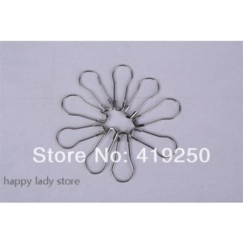 1000 pcs Silver color Pear Shaped Safety Pins brass safety pin length (20mm)