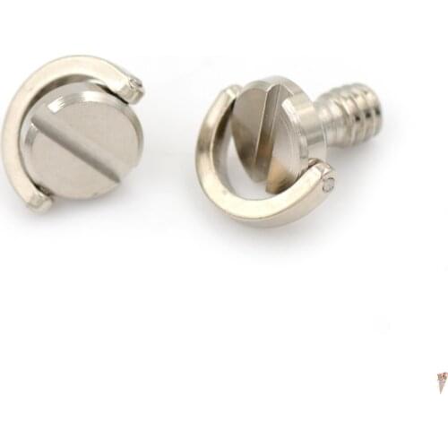 2pcs/lot 1/4 "Stainless Steel Screw Screw Adapter For Camera Tripod Suppports Camera Accessories