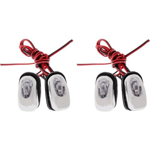 4 Pieces Auto Car Windshield Hood Car Spray Wiper Washer Wiper LED