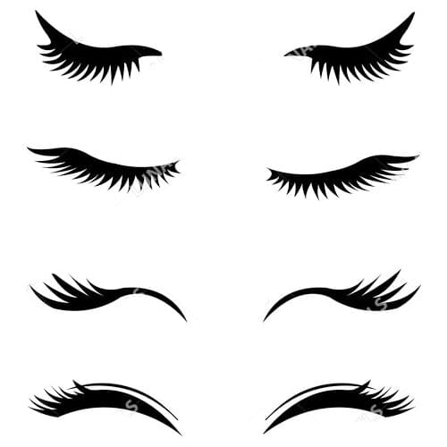 8pcs Eyelashes Metal Cutting Dies Stencils for DIY Scrapbooking photo album Box Embossing DIY Layering Dies