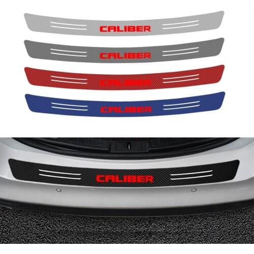 Car Styling Car Rear Trunk Bumper Trim Anti-Kicked Scratch Protection 3D Sticker Dodge Caliber Journey ram durango Accessories